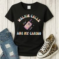 Walkie Calls Are My Cardio Special Education Teacher Women's T-Shirt thumb 3