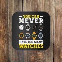 Watches Collector Addict Enthusiast Horologist Coaster thumb 0