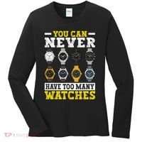 Watches Collector Addict Enthusiast Horologist Women's Long Sleeve Shirt thumb 0