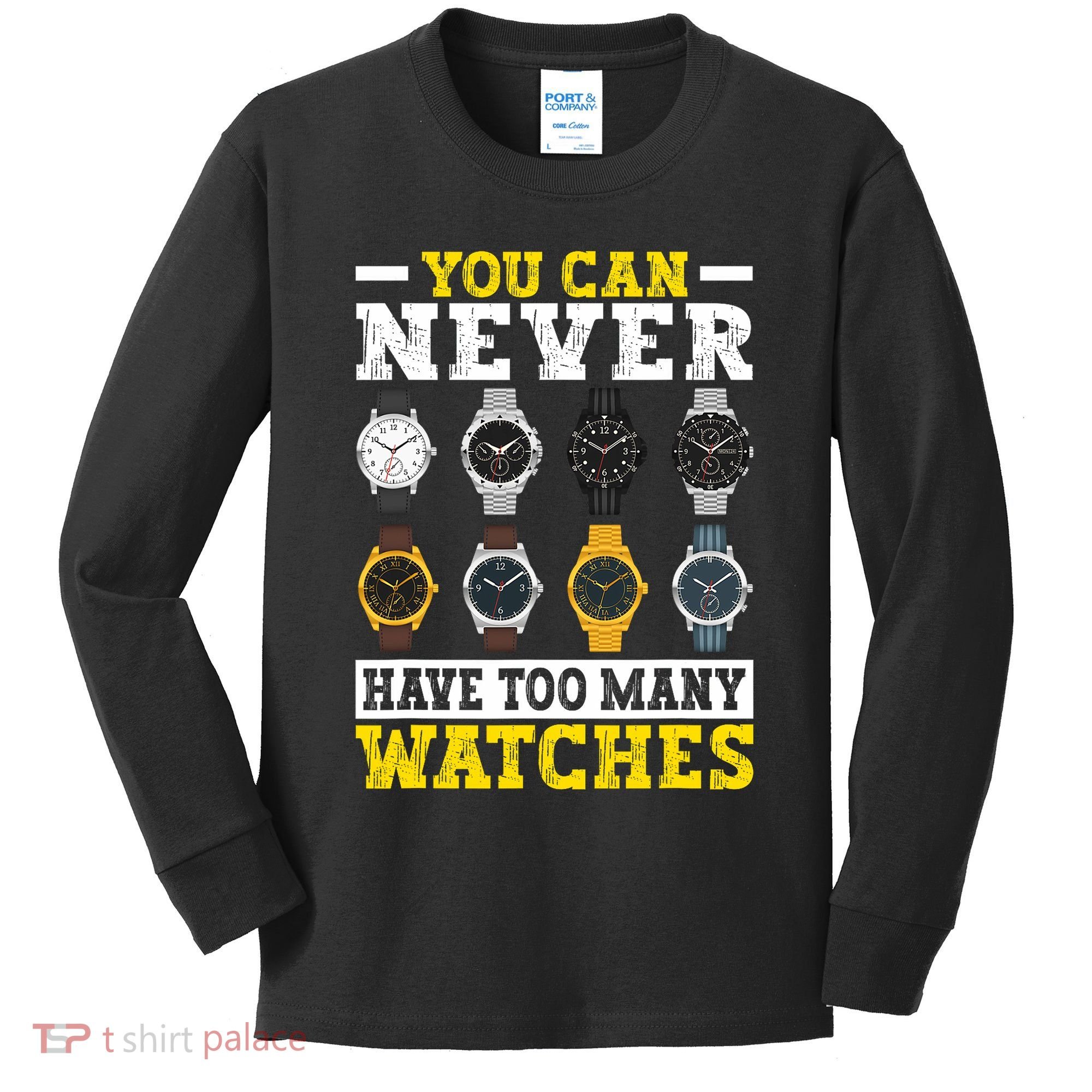 Watches Collector Addict Enthusiast Horologist Kids Long Sleeve Shirt