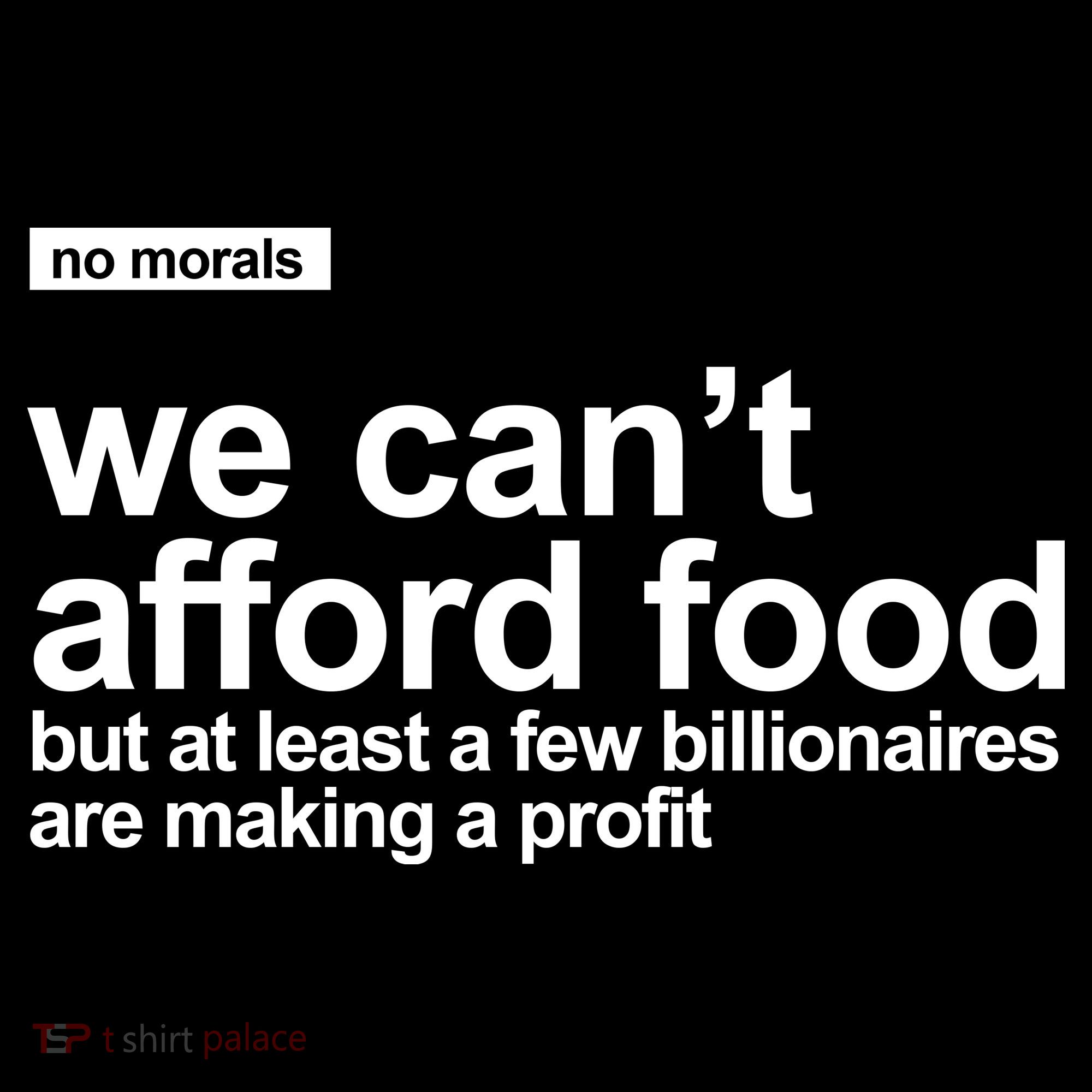 We Cant Afford Food Political Statement Women's Hoodie