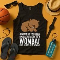Wombat Costume Always Be Yourself Unless You Can Be A Wombat Tank Top thumb 4