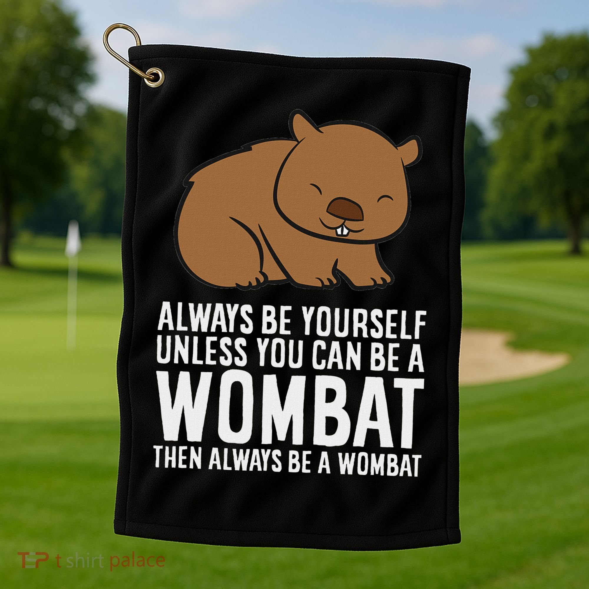 Wombat Costume Always Be Yourself Unless You Can Be A Wombat Golf Towel