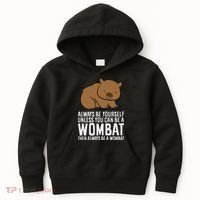 Wombat Costume Always Be Yourself Unless You Can Be A Wombat Kids Hoodie thumb 0