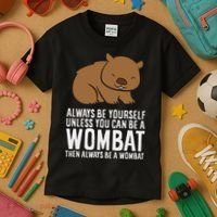 Wombat Costume Always Be Yourself Unless You Can Be A Wombat Kids T-Shirt thumb 3