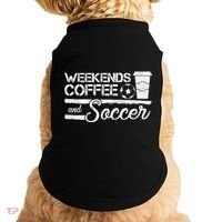 Weekends Coffee And Soccer Doggie Tank thumb 0