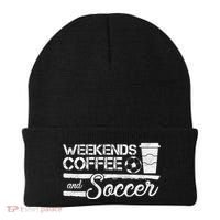 Weekends Coffee And Soccer Beanie thumb 0