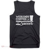 Weekends Coffee And Soccer Tank Top thumb 0