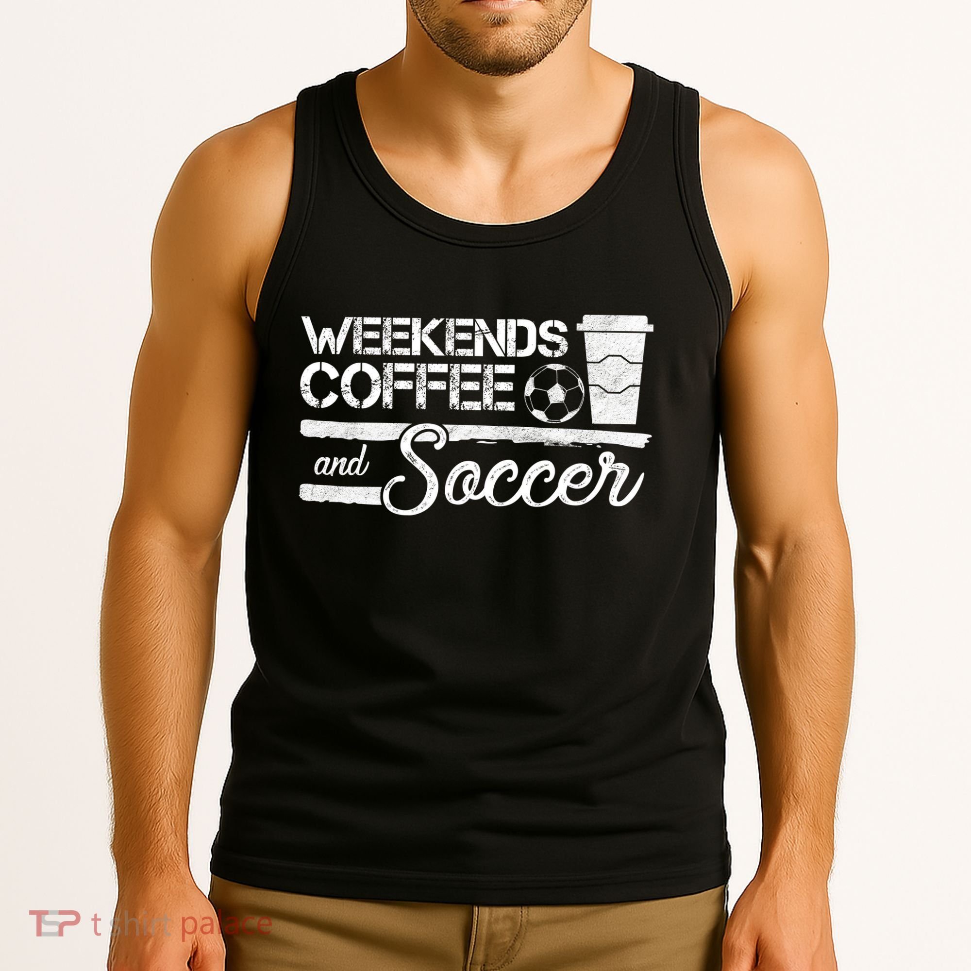 Weekends Coffee And Soccer Tank Top