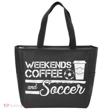 Weekends Coffee And Soccer Tote Bag