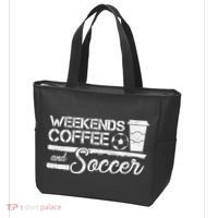 Weekends Coffee And Soccer Tote Bag thumb 3