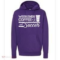 Weekends Coffee And Soccer Hoodie thumb 0