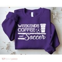 Weekends Coffee And Soccer Sweatshirt thumb 2