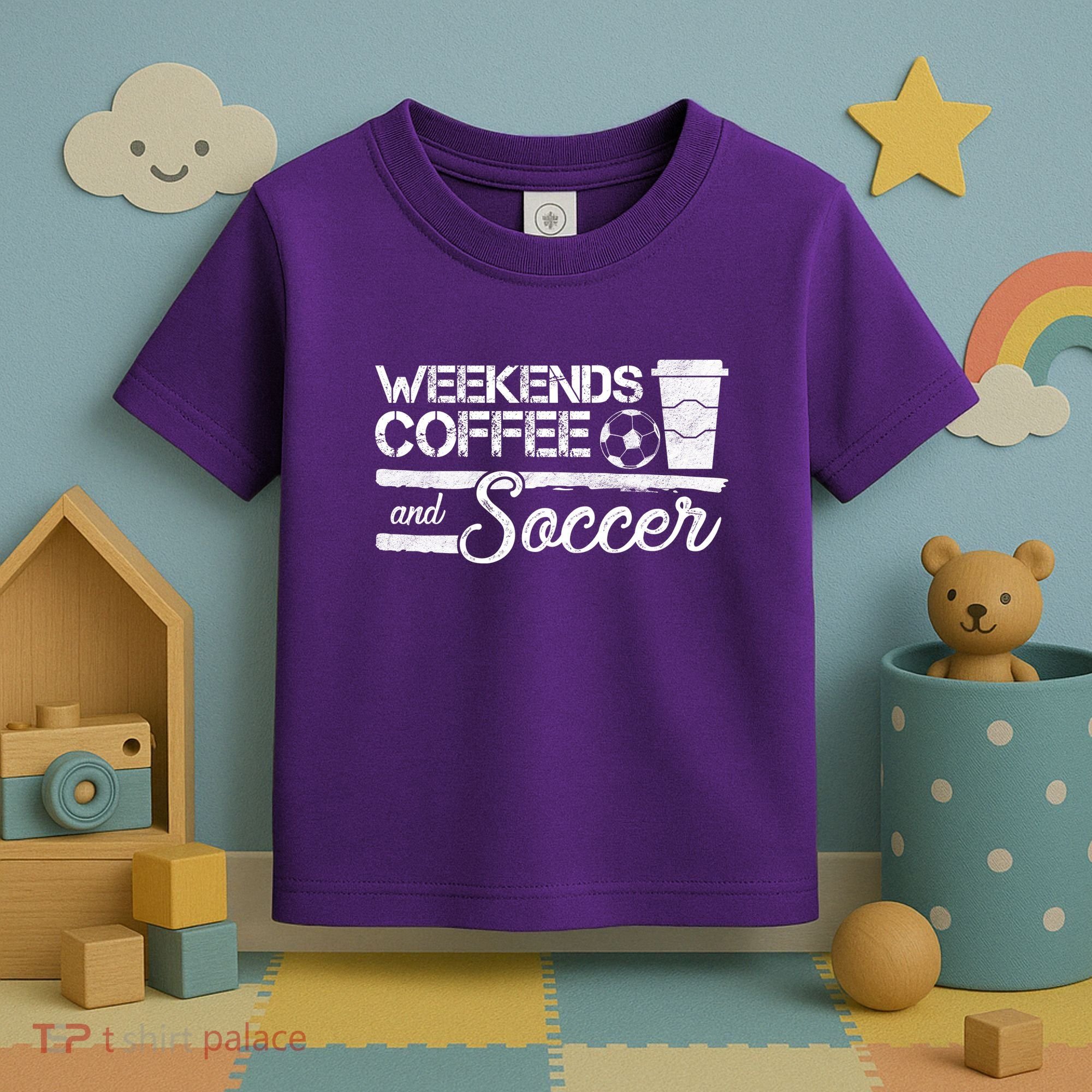 Weekends Coffee And Soccer Toddler T-Shirt