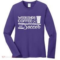 Weekends Coffee And Soccer Women's Long Sleeve Shirt thumb 0