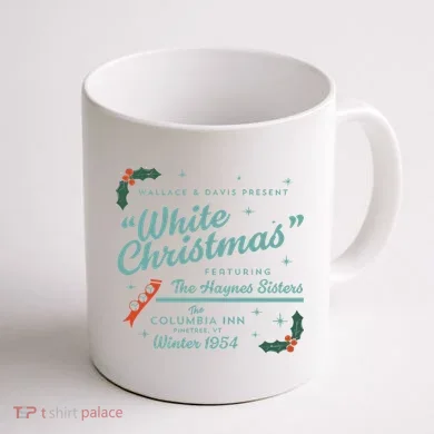 White Christmas Ad Coffee Mug back