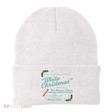 White Christmas Ad Beanie