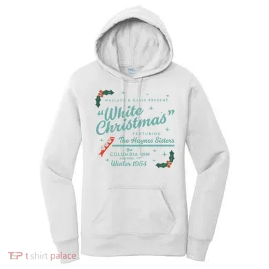 White Christmas Ad Women's Hoodie