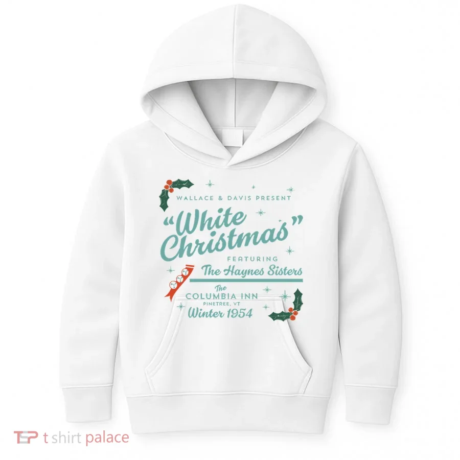 White Christmas Ad Kids Hoodie