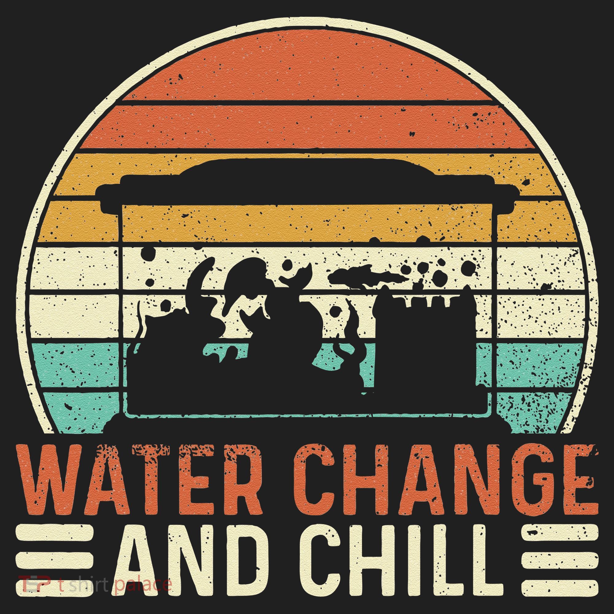 Water Change And Chill Fish Tank Lover Funny Aquarist Beanie