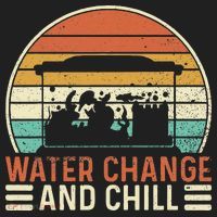 Water Change And Chill Fish Tank Lover Funny Aquarist Hat thumb 2
