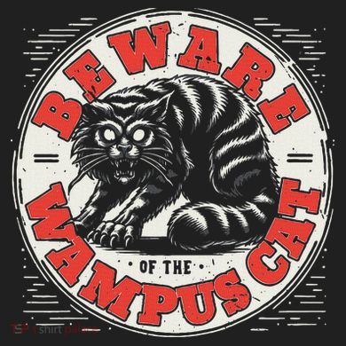 Wampus Cat American Folklore Cryptozoology Cryptid 7 Panel Mesh Trucker Snapback Hat