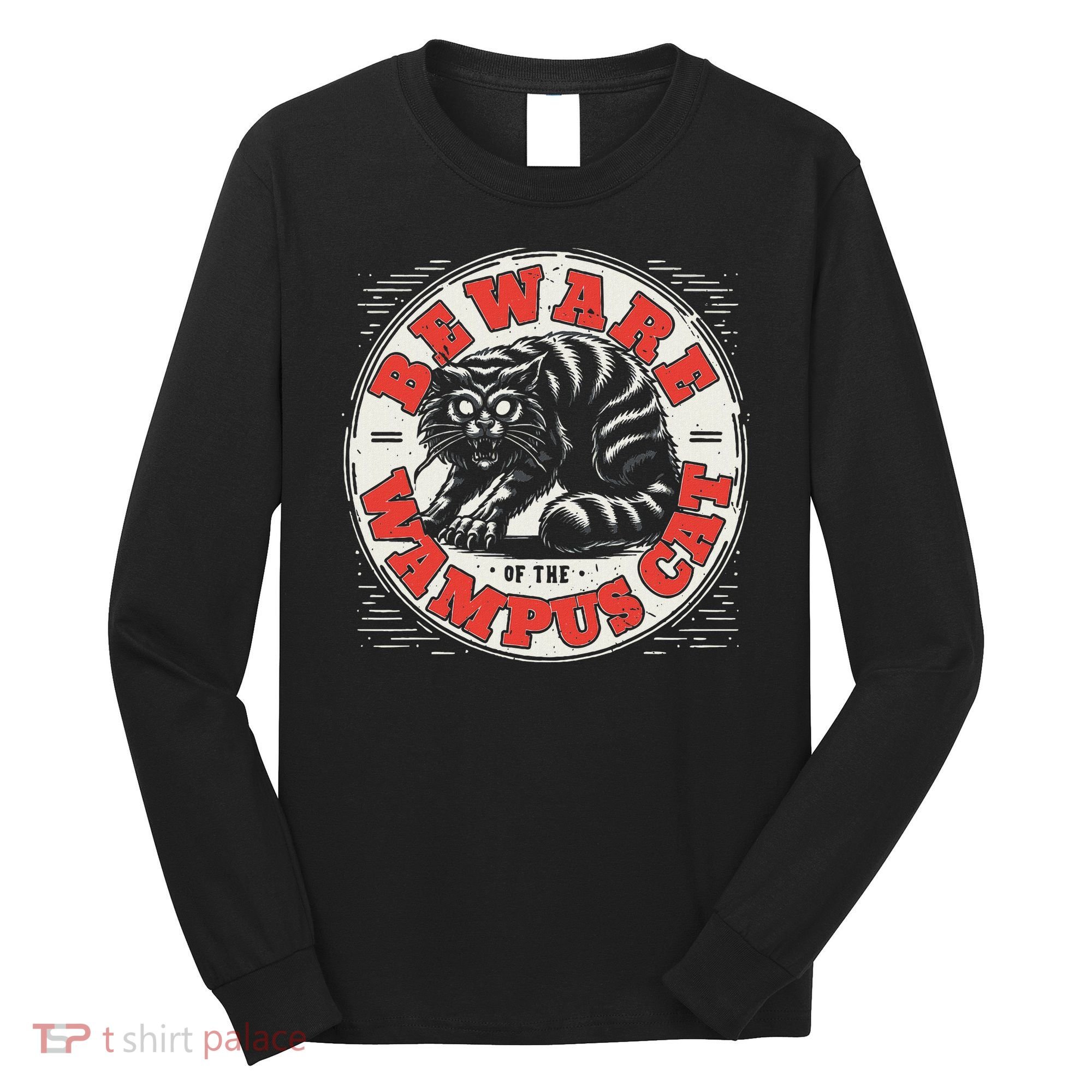 Wampus Cat American Folklore Cryptozoology Cryptid Long Sleeve Shirt