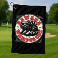 Wampus Cat American Folklore Cryptozoology Cryptid Golf Towel thumb 1
