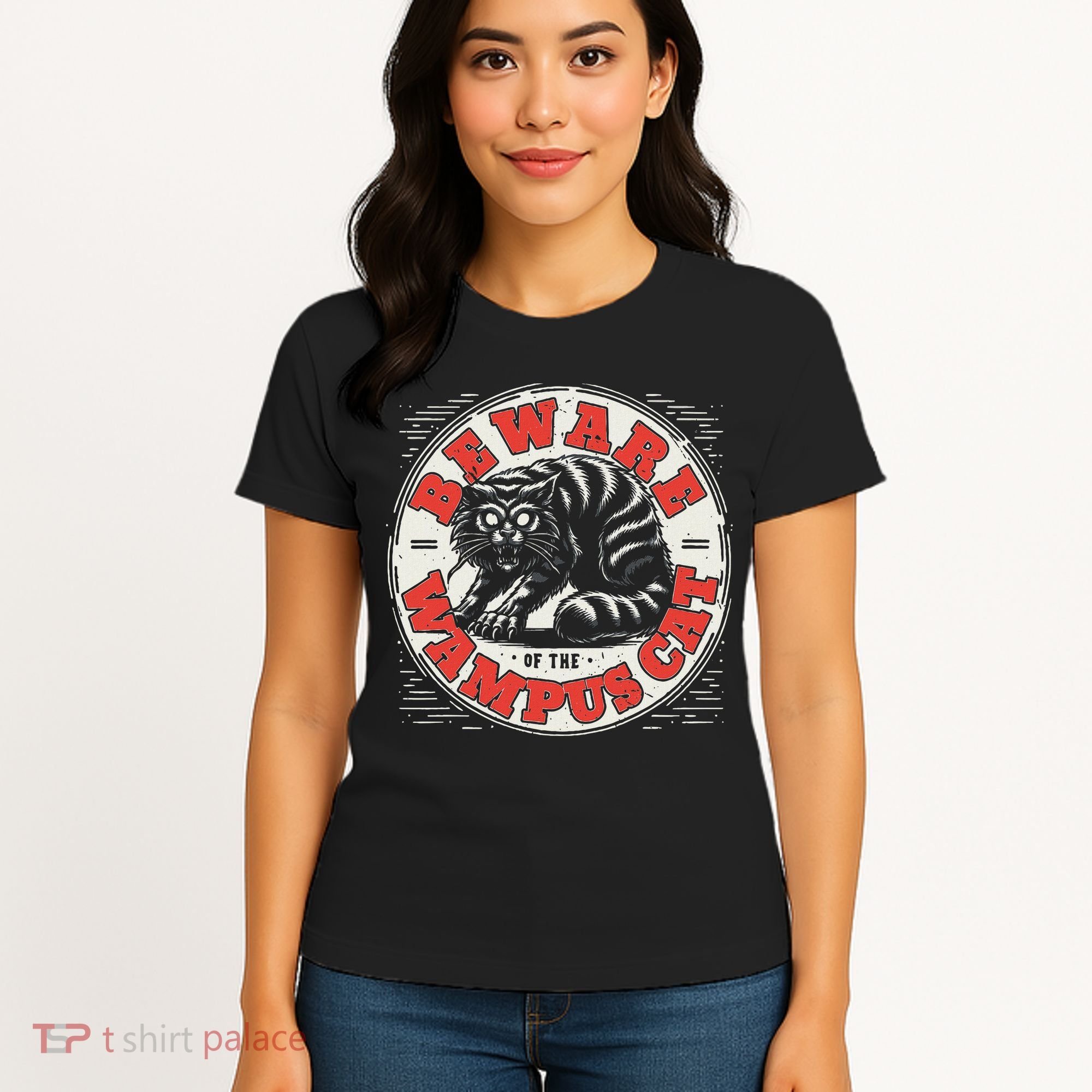 Wampus Cat American Folklore Cryptozoology Cryptid Women's T-Shirt
