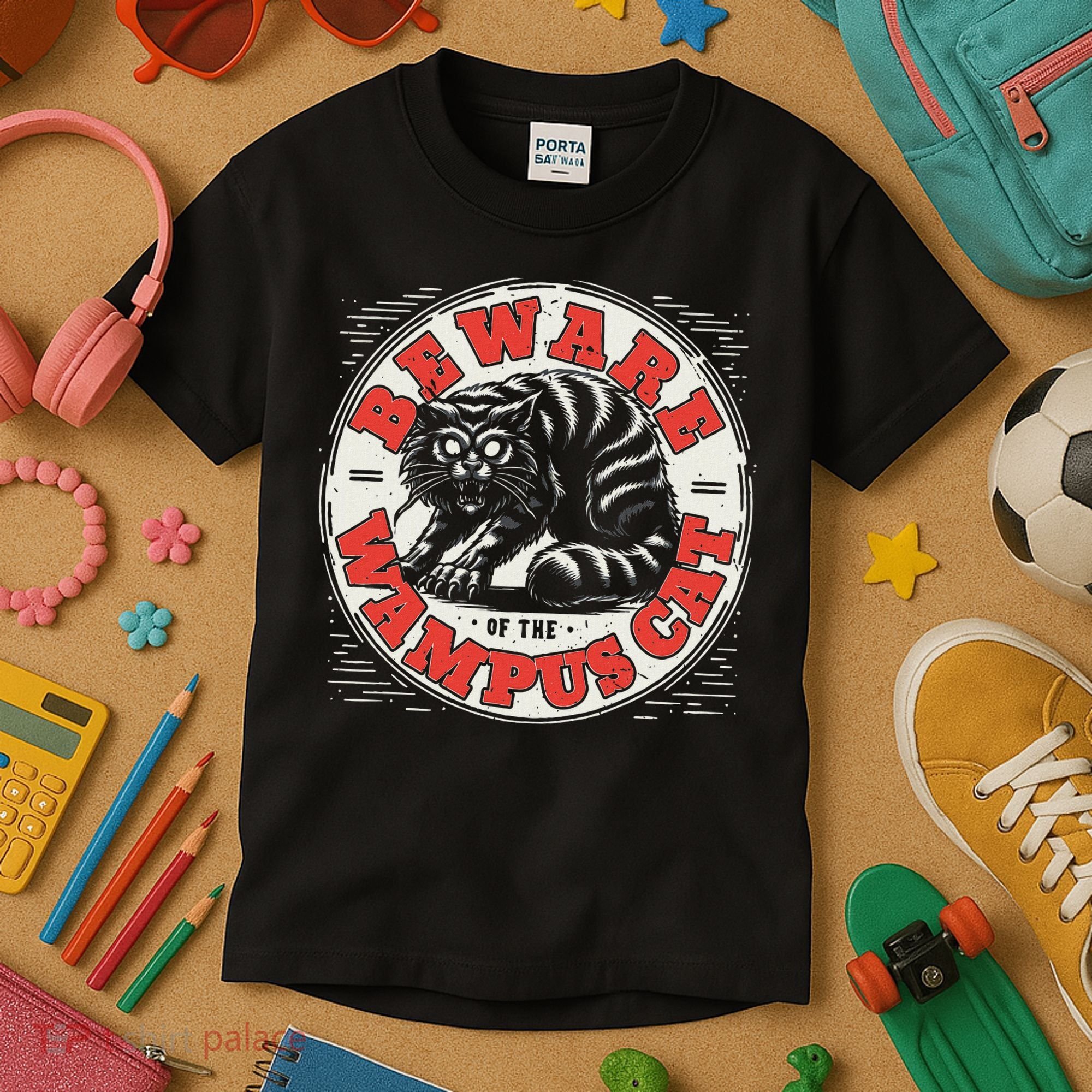Wampus Cat American Folklore Cryptozoology Cryptid Kids T-Shirt