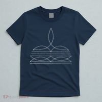 Western Cowboy Boot Stitching Cowboy Boot Stitching T-Shirt thumb 5