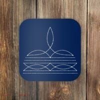 Western Cowboy Boot Stitching Cowboy Boot Stitching Coaster thumb 0