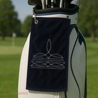 Western Cowboy Boot Stitching Cowboy Boot Stitching Golf Towel thumb 2