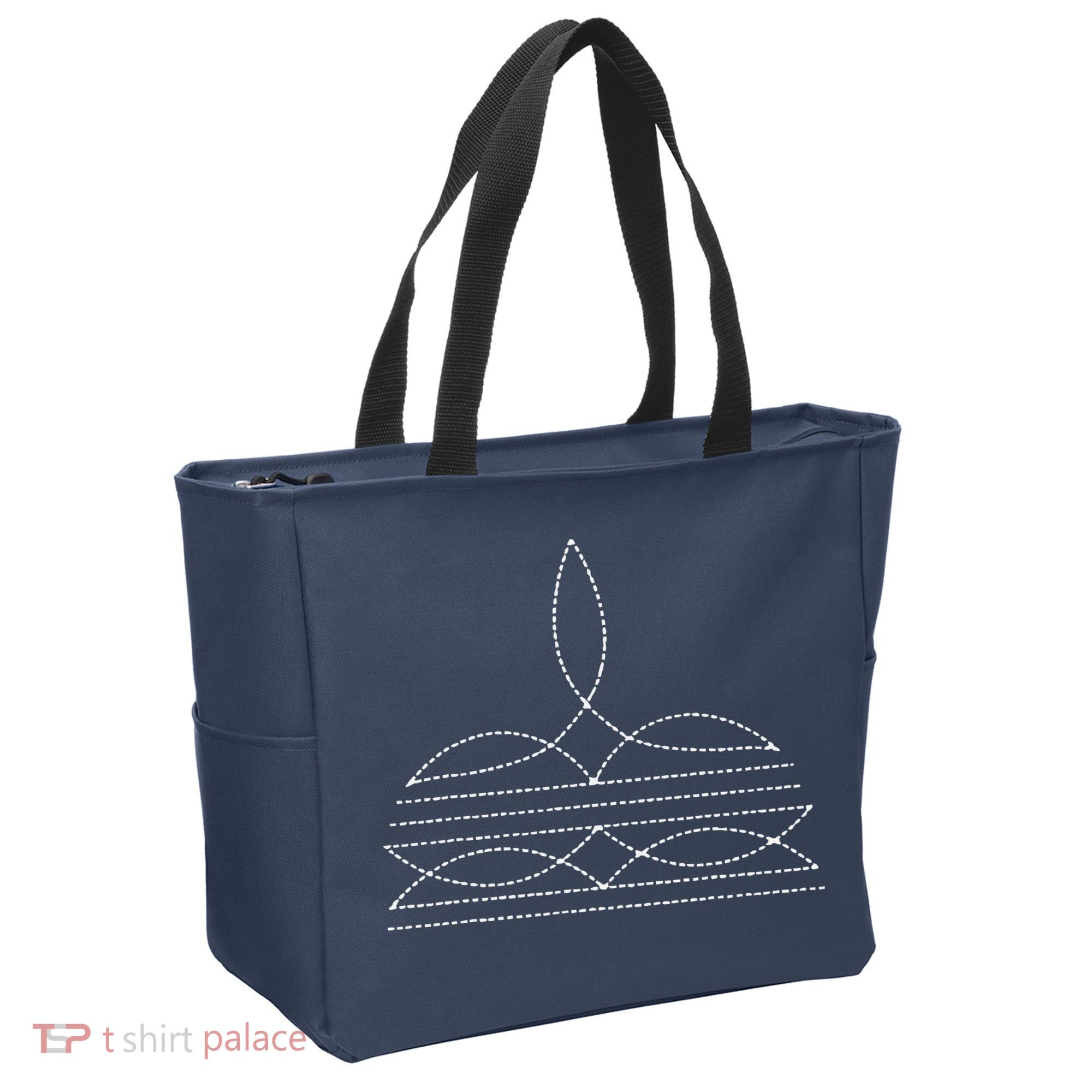 Western Cowboy Boot Stitching Cowboy Boot Stitching Tote Bag