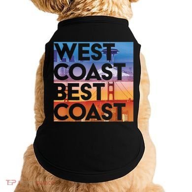 West Coast Best Coast | SEA/PO/SF/LA Graphic Doggie Tank