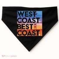 West Coast Best Coast | SEA/PO/SF/LA Graphic USA-Made Doggie Bandana thumb 0