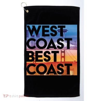 West Coast Best Coast | SEA/PO/SF/LA Graphic Golf Towel