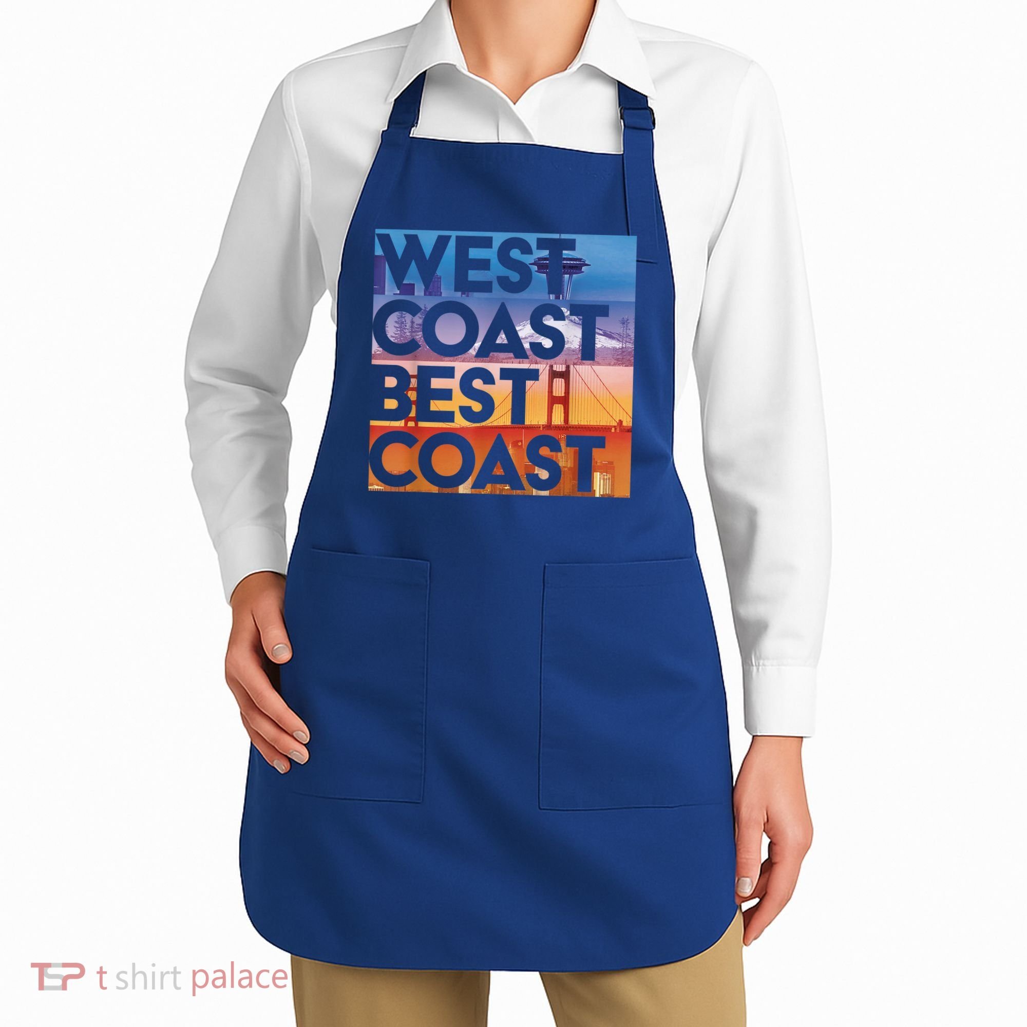 West Coast Best Coast | SEA/PO/SF/LA Graphic Apron