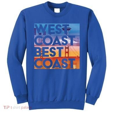 West Coast Best Coast | SEA/PO/SF/LA Graphic Sweatshirt