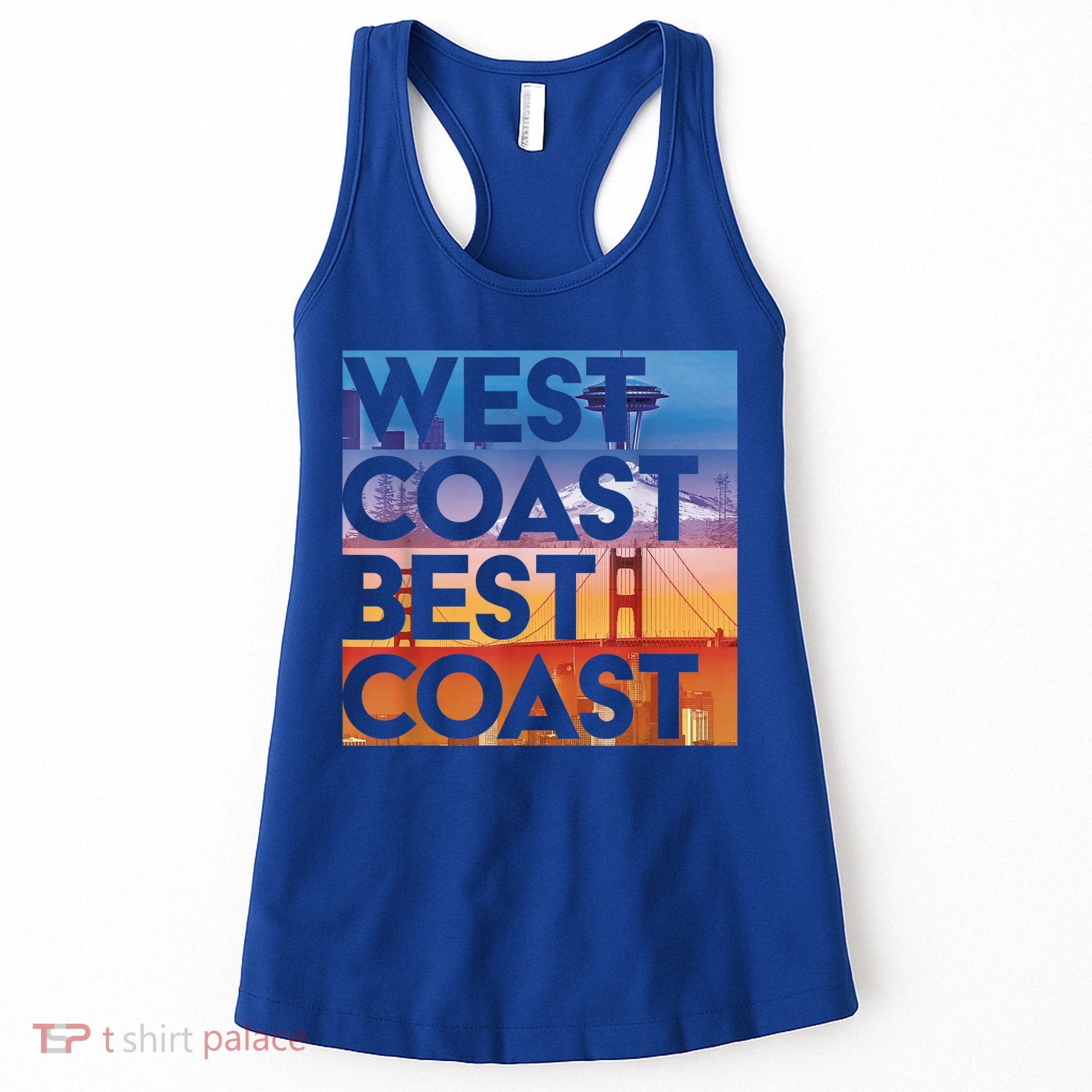 West Coast Best Coast | SEA/PO/SF/LA Graphic Women's Tank Top