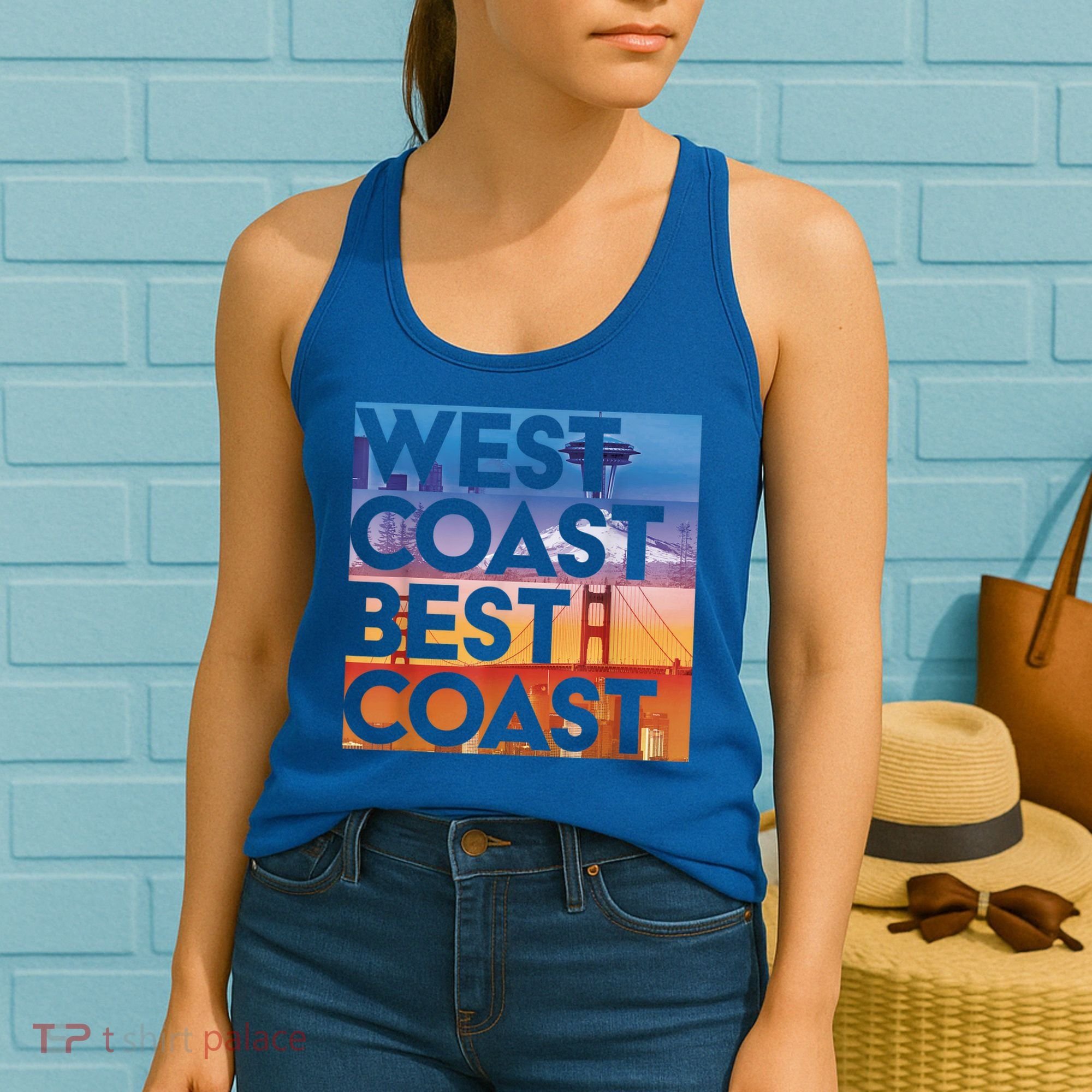West Coast Best Coast | SEA/PO/SF/LA Graphic Women's Tank Top