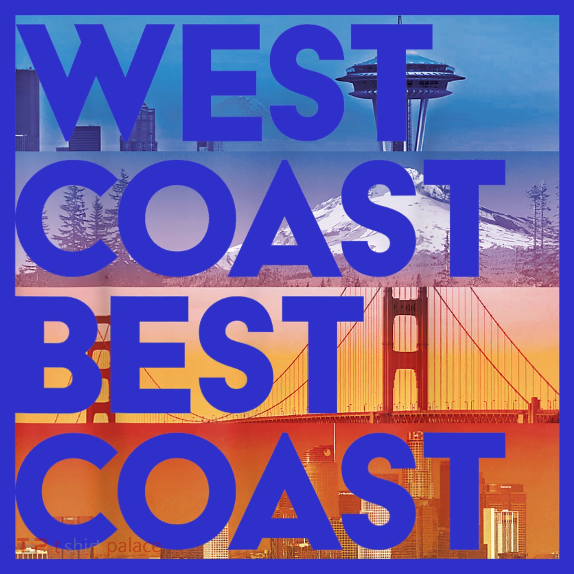 West Coast Best Coast | SEA/PO/SF/LA Graphic Women's Tank Top