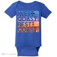 West Coast Best Coast | SEA/PO/SF/LA Graphic Baby Bodysuit thumb 0
