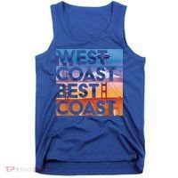 West Coast Best Coast | SEA/PO/SF/LA Graphic Tank Top thumb 0