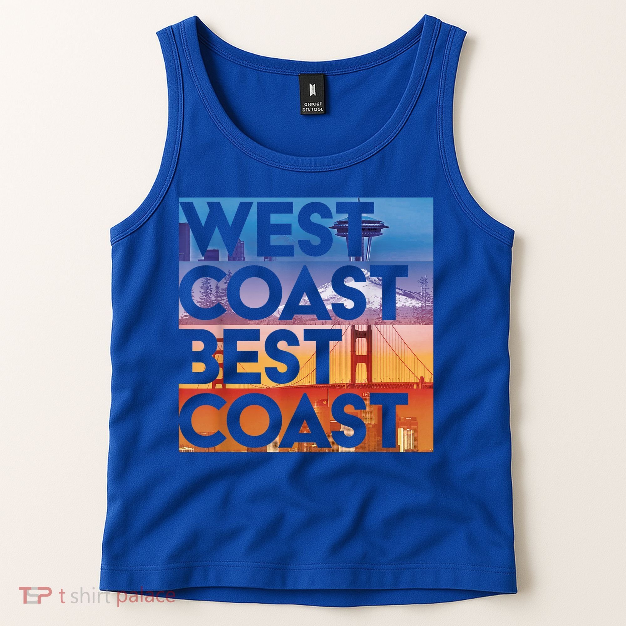 West Coast Best Coast | SEA/PO/SF/LA Graphic Tank Top