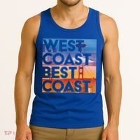 West Coast Best Coast | SEA/PO/SF/LA Graphic Tank Top thumb 3