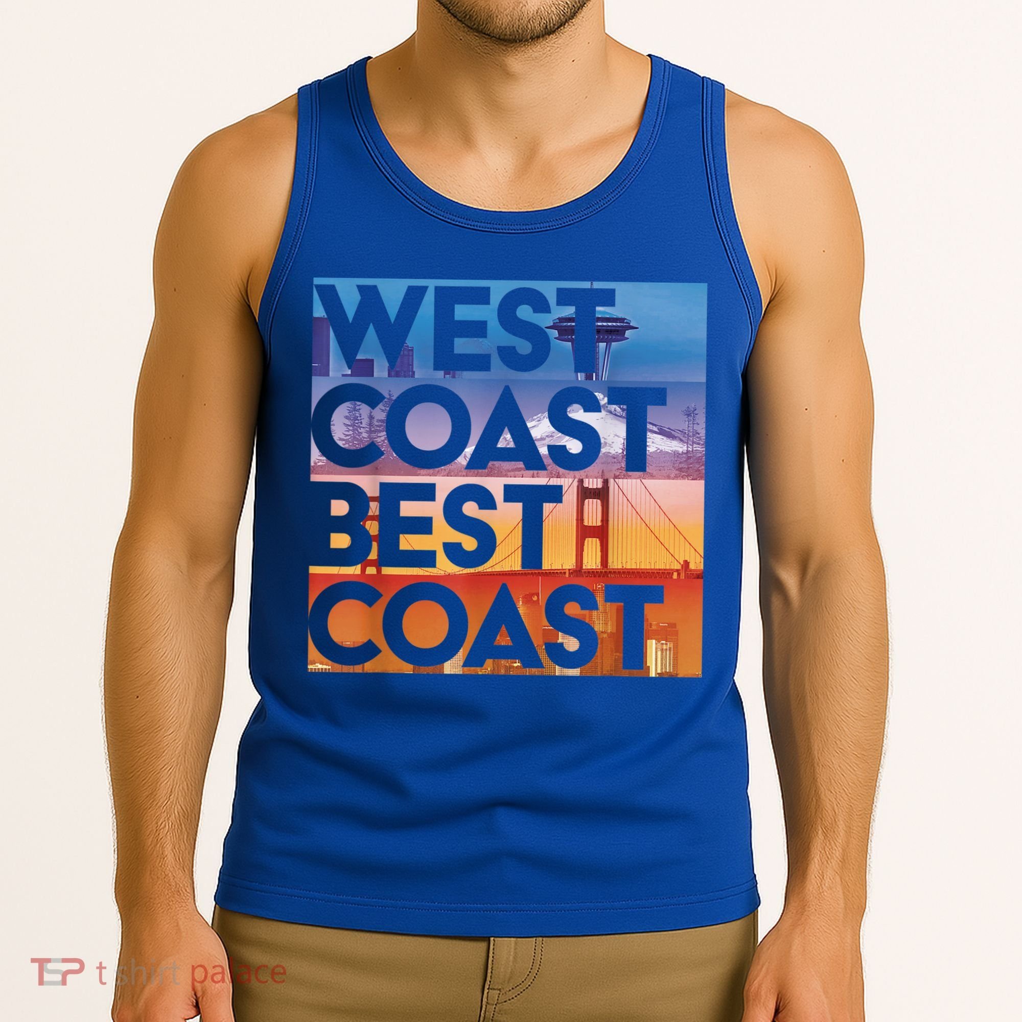 West Coast Best Coast | SEA/PO/SF/LA Graphic Tank Top