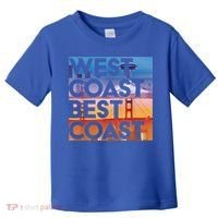 West Coast Best Coast | SEA/PO/SF/LA Graphic Toddler T-Shirt thumb 0