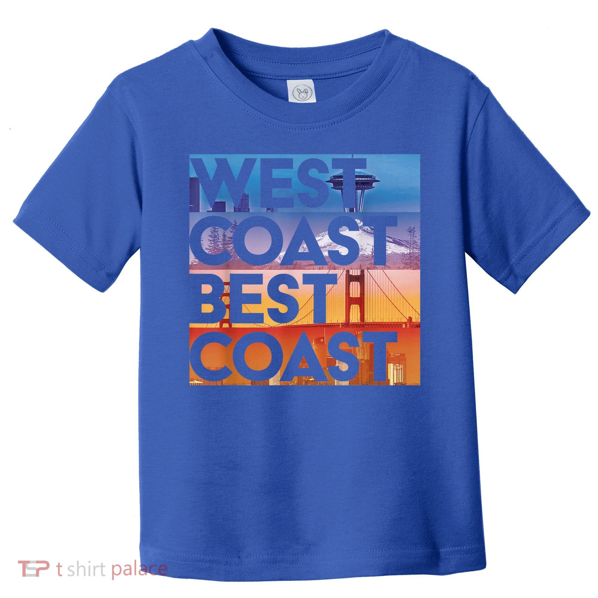 West Coast Best Coast | SEA/PO/SF/LA Graphic Toddler T-Shirt