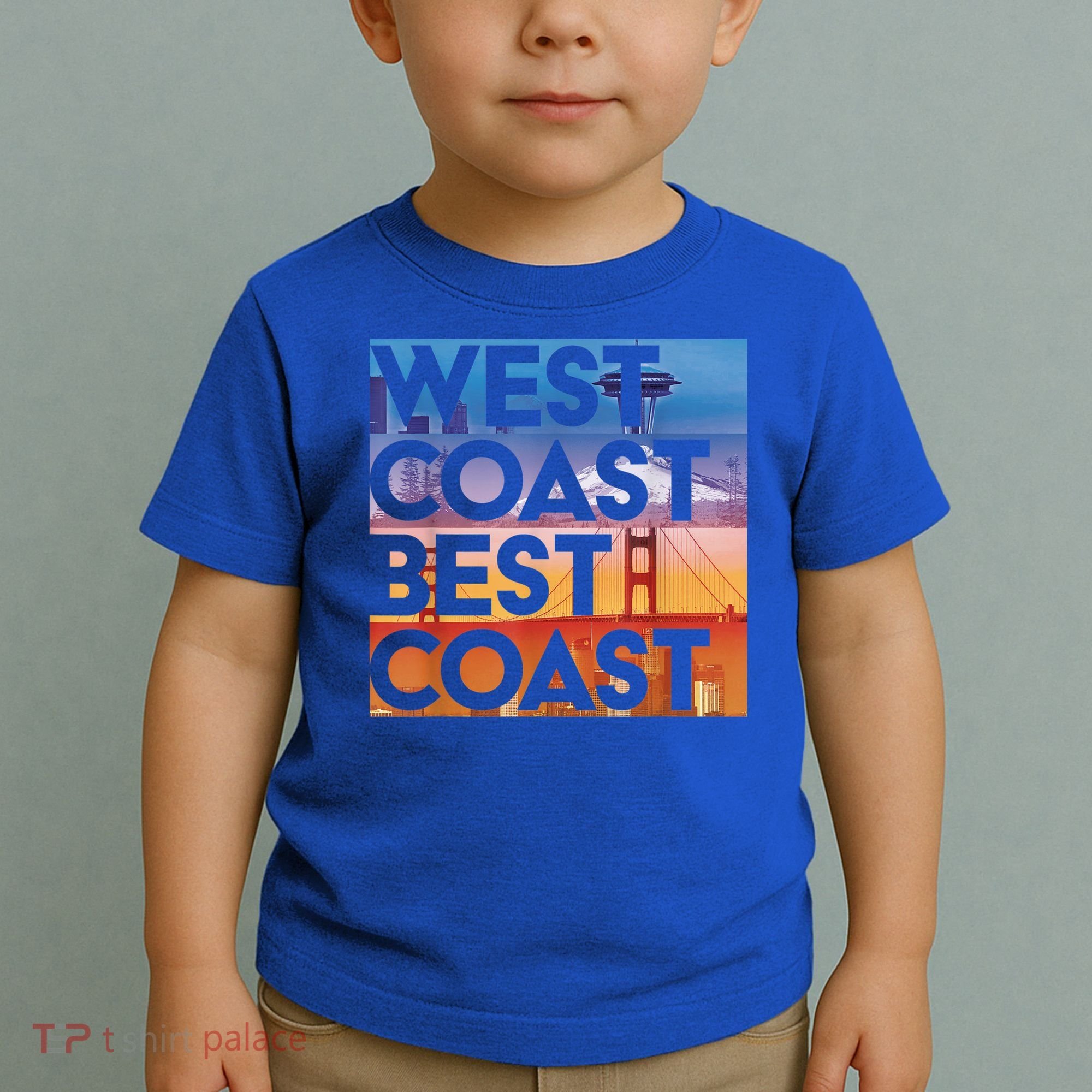 West Coast Best Coast | SEA/PO/SF/LA Graphic Toddler T-Shirt